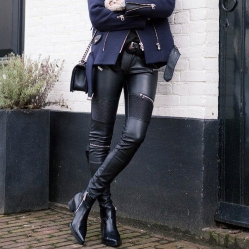 Zara leather pants
